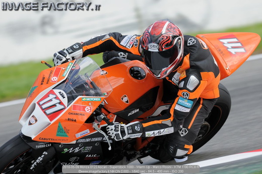 2010-05-09 Monza 0122 Ascari - Superstock 1000 - Warm Up - Marco Rosini - KTM 1190 RC8 R
